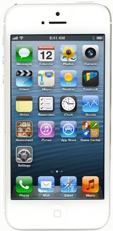 Смартфон Apple iPhone 5 32Gb White & Silver - Холмск