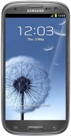 Смартфон Samsung Galaxy S3 GT-I9300 16Gb Titanium grey - Холмск